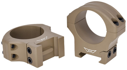 Warne 8520DE HyperLite Dark Earth Cerakote MagnaFusion Alloy 34mm Tube Scope Rings Maxima/Weaver/Picatinny