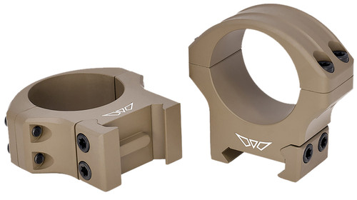 Warne 8521DE HyperLite Dark Earth Cerakote MagnaFusion Alloy 34mm Tube Scope Rings Maxima/Weaver/Picatinny