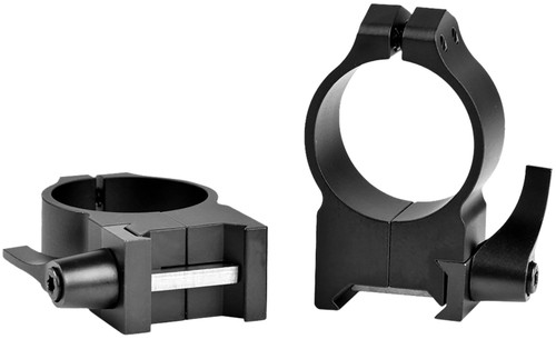 Warne 215LM Maxima Matte Black 30mm High Quick Detach Vertical Scope Rings 0 MOA
