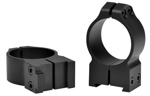 Warne 15BM CZ 550 Maxima Matte Black 30mm High Scope Rings 0 MOA