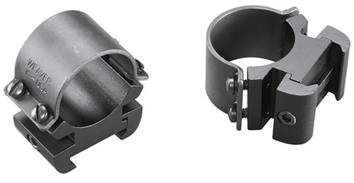 Weaver 49144 Sure Grip Windage Adjustable Scope Rings Matte Black 1" High