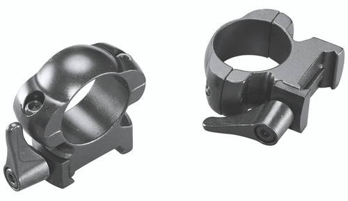 Weaver Lever Lok Quick Detach Scope Rings Matte Black 1" High