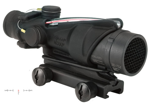 Trijicon 100226 ACOG 4x32mm Black Hardcoat Anodized Illuminated Red Chevron Reticle Riflescope