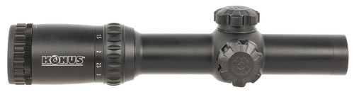 Konus KonusPro M-30 Riflescope Matte Black 1-6x24mm Dual Illuminated Circle Dot Reticle