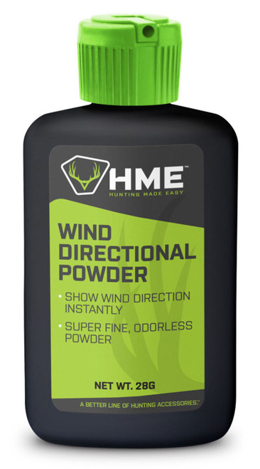 HME Wind Indicator Powder Odorless 1 oz Bottle for Hunters