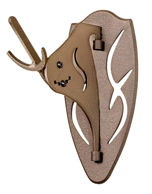 Hunters Specialties Big Hooker Short Arm Trophy Mount Brown Steel 4 Inch Protrusion