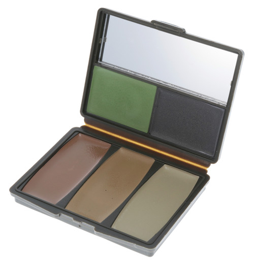 Hunters Specialties 00298 Camo-Compac 5-Color Military Face Makeup Kit with Mirror