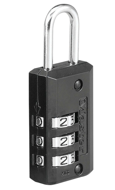 Master Lock 646D Resettable Combination Padlock Black Steel