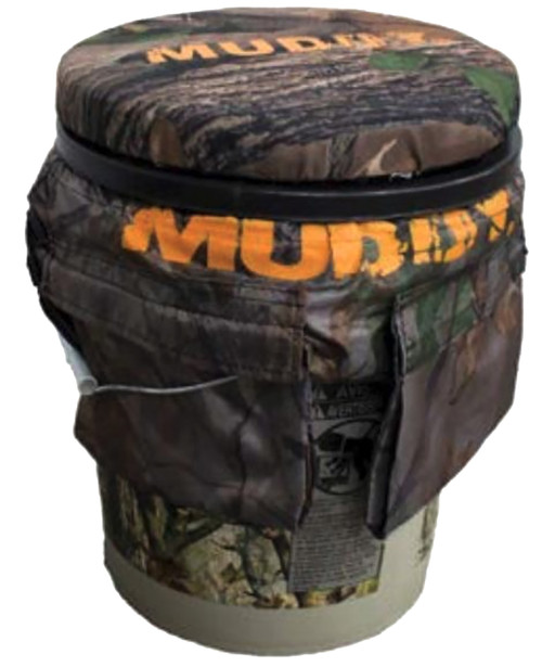 Muddy MUDGS1205 Sportsman's Bucket with Spin-Top Seat Black/Camo