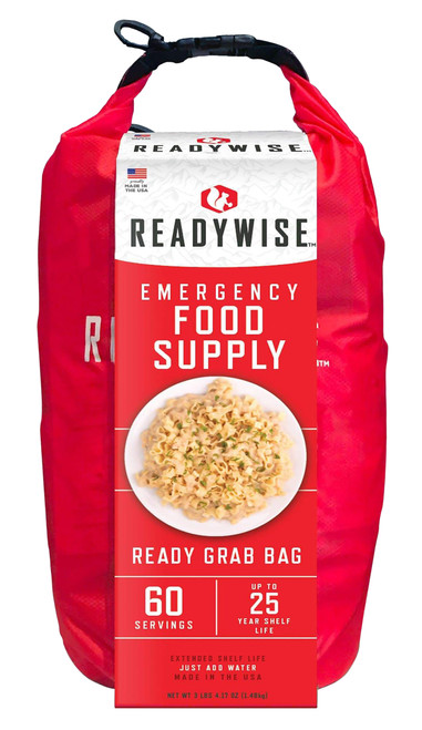 ReadyWise RW01641 7-Day Emergency Food Grab Bag - 60 Servings