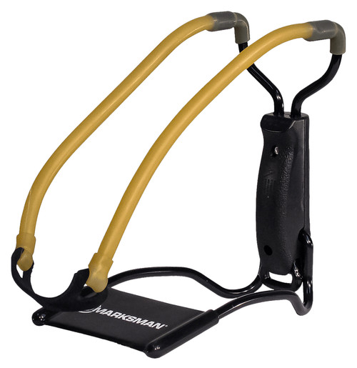 Marksman 3040 Folding Slingshot Yellow Classic Band Black Molded Handle