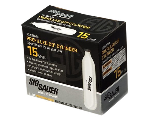Sig Sauer Airguns AC1215 12 Gram CO2 Cylinders 15-Pack