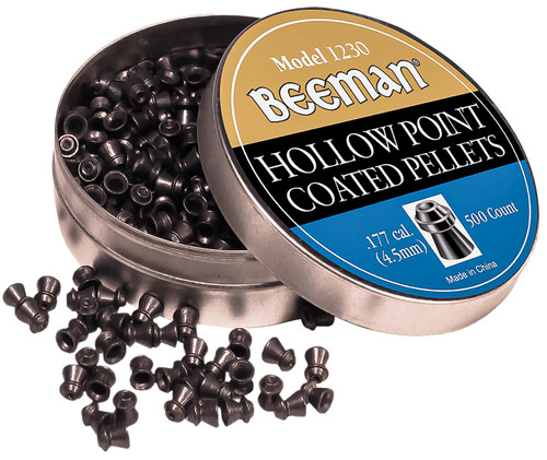 Beeman 1230 Coated Hollow Point .177 Lead Airgun Pellets 500 Per Tin