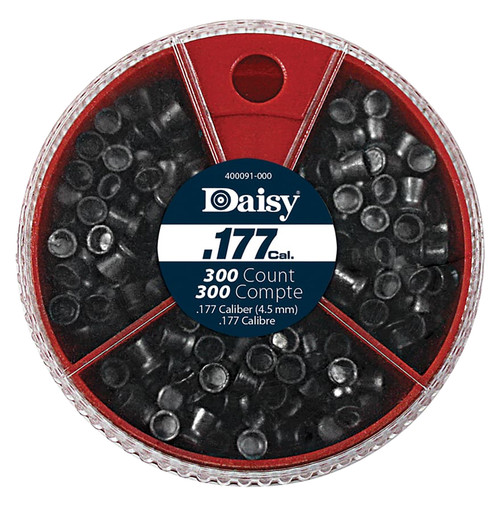 Daisy Dial-A-Pellet .177 Cal Flat Nose Pointed Hollow Point Lead Pellets 300-Count Tin