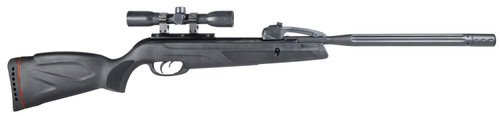 Gamo Swarm Whisper Gas Piston Air Rifle .177 Cal 10-Shot Fluted Barrel 4x32mm Scope Black