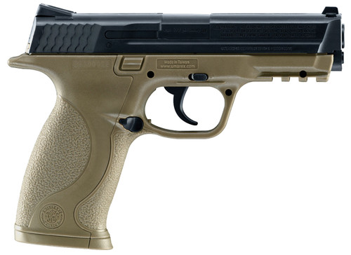 Umarex S&W M&P CO2 BB Pistol .177 Cal 19+1 4.25in FDE Polymer Grips Accessory Rail