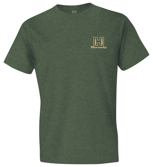 Hornady Logo Stamp T-Shirt Military Green Short Sleeve Medium