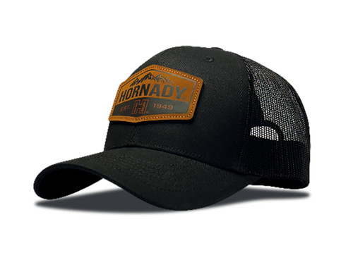 Hornady Gear 32160 Two-Tone Black Trucker Cap with Patch