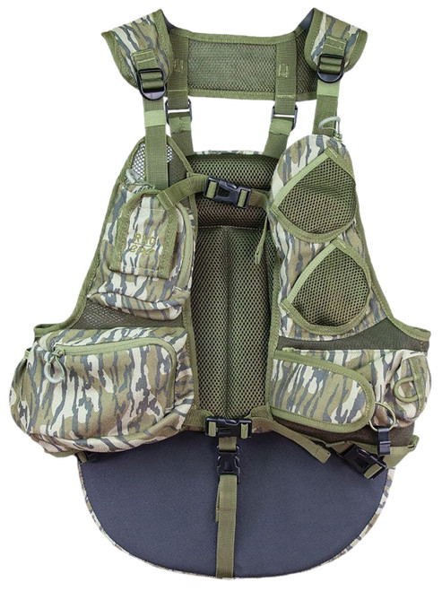 Knight & Hale KHT0105 Run N Gun Turkey Vest with MOLLE System Mossy Oak Bottomland