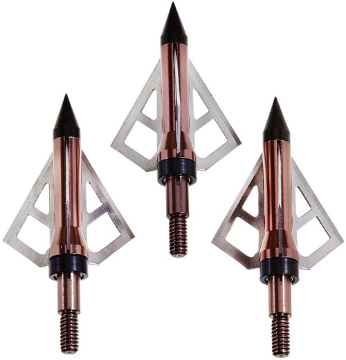 Allen 14611 Velox Optimus 3-Blade Broadhead Rose Gold 100 Grain 3 Pack