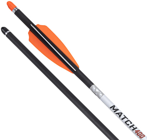 TenPoint Match 400 Carbon 20-Inch Crossbow Arrow Alpha Nock .004 Straightness Orange