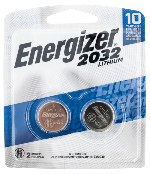 Energizer 2032BP2 CR2032 Lithium Coin Battery 3V 235mAh 2-Pack