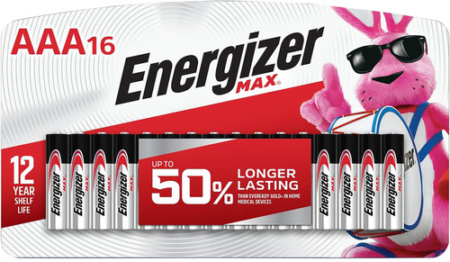 Energizer E92LP16F3 MAX AAA Alkaline Batteries 1.5V 16-Pack
