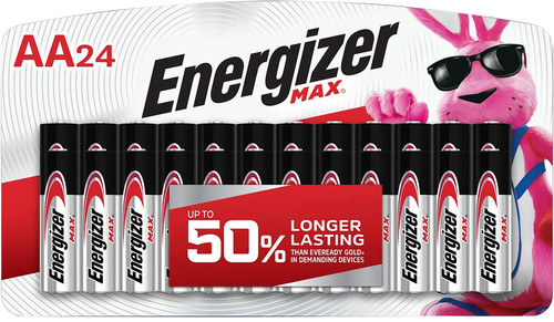 Energizer E91BP24V1 MAX AA Alkaline Batteries 1.5V 24-Pack