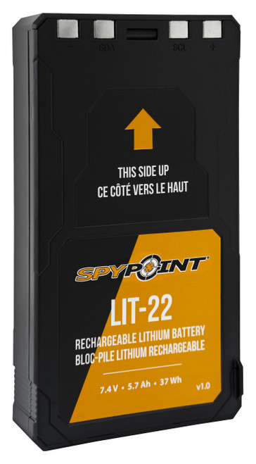 Spypoint LIT-22 Rechargeable Lithium Battery Pack 7.4V for FLEX