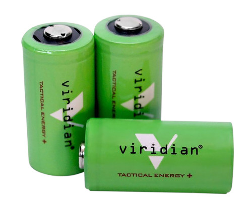 Viridian 3500006 CR123 Tactical Energy Battery Green 3.0V 1750mAh (3-Pack)