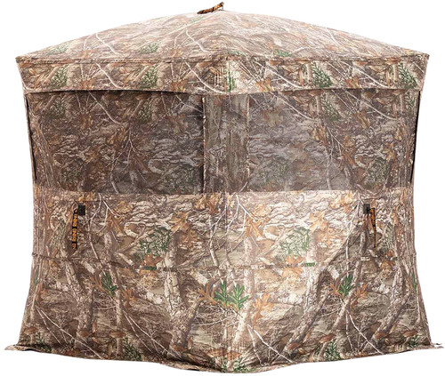 Rhino Blinds RBO163 5-Hub Ground Blind Realtree Edge 150 Denier Mesh