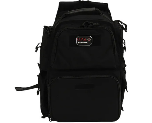 GPS Bags 1812BPB Executive Black Range Backpack Holds 5 Handguns