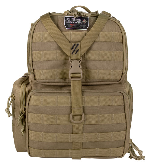 GPS Bags T1612BPT Tactical Range Tan 1000D Nylon Teflon Coated Holds 3 Handguns