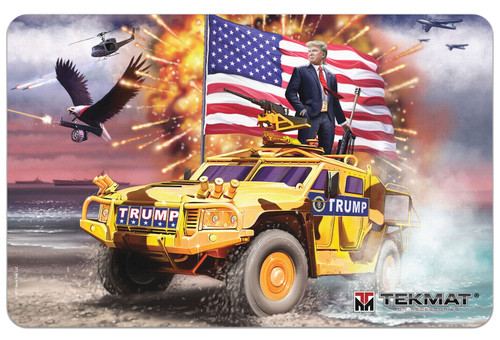 TekMat TEKR17TRUMP Trump Freedom Portrait Cleaning Mat Multi-Color Rubber 11x17