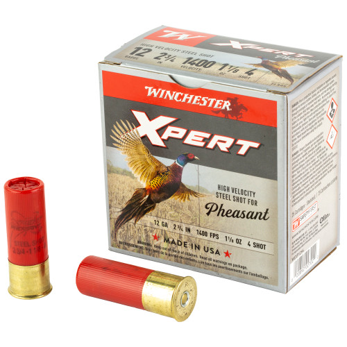 Winchester WEXP12H4 Xpert Pheasant 12 Gauge 2.75" 1-1/8oz 4 Shot 1400 fps