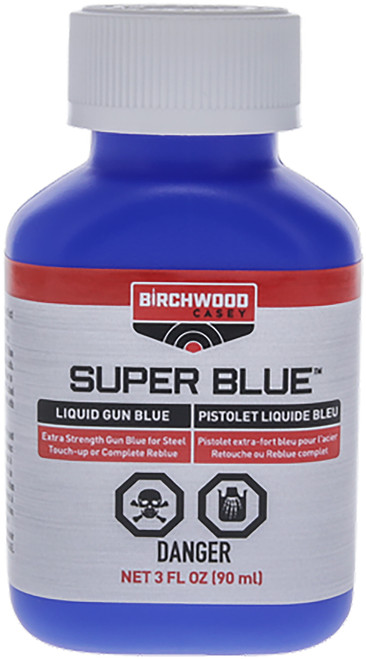 Birchwood Casey 13425 Super Blue Liquid Gun Blue 3 oz Bottle