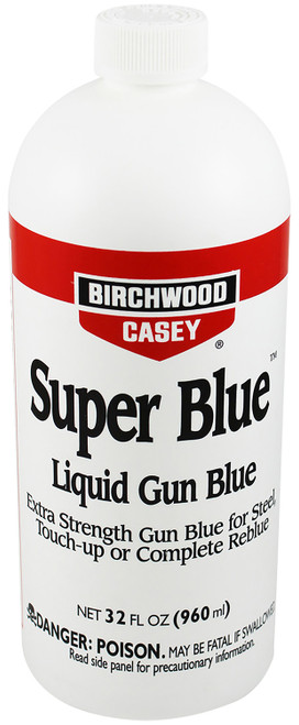 Birchwood Casey 13432 Super Blue Liquid Gun Blue 32 oz. Bottle