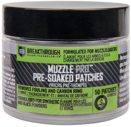 Breakthrough Clean BTMZSCP Muzzle Pro Pre-Soaked Cleaning Patches 50 Count