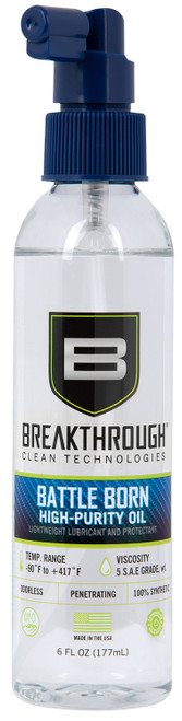 Breakthrough Clean BTO6OZ Battle Born High-Purity Gun Oil 6 oz Spray