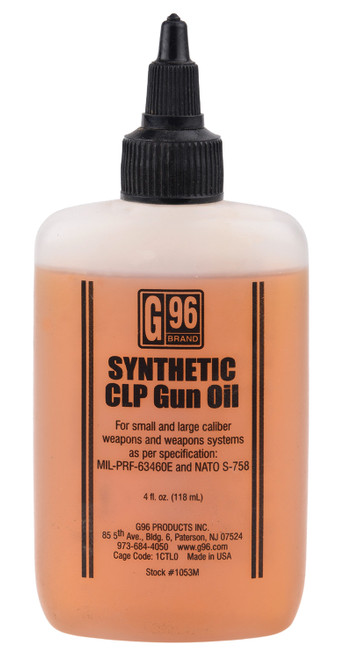 G96 1053 Synthetic Gun Oil 4 oz Squeeze Bottle - Firearm Lubricant