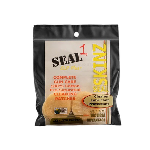 Seal 1 SS-10 Seal SKINZ Firearm Cleaning Patches 270-30 Cal 1.75" Cotton