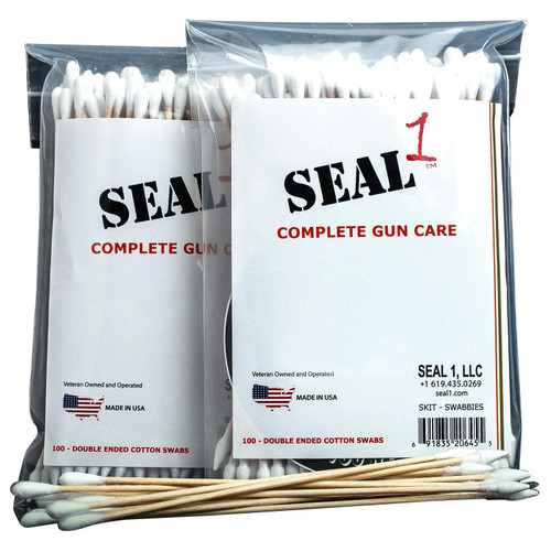 Seal 1 SWABBIES Universal Cotton Firearm Cleaning Swabs