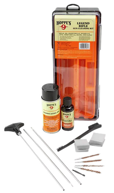 Hoppe's UL17 Legend Universal Cleaning Kit for 17-22 Cal Rifles with No. 9 Solvent