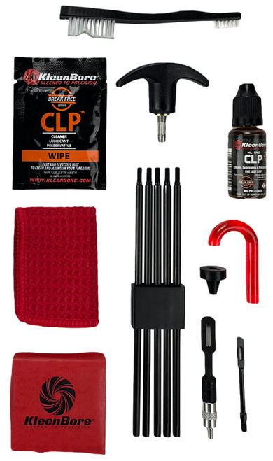 KleenBore UK213 Universal Cleaning Kit, .22 Cal to 12 Gauge – Handguns, Rifles & Shotguns