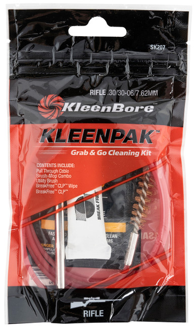 KleenBore SK20710 Grab & Go Rifle Cleaning Kit .30/.30-06/7.62mm 10-Pack