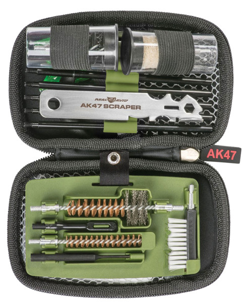 Real Avid Gun Boss Cleaning Kit AK47 with Carbon Scraper and Ballistic Nylon Case