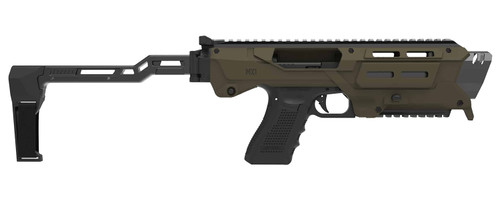 Meta Tactical Llc MX1-PS-GR MX-1 Conversion Kit Fits Glock 3/4/5 OD Green Aluminum Stock