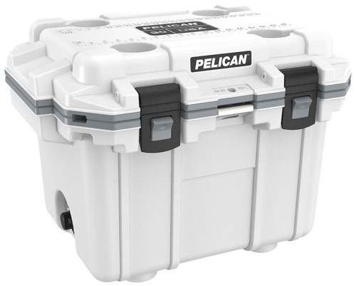 Pelican 30QT Elite Cooler - White/Gray