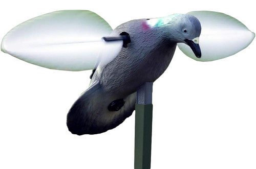 Mojo Outdoors HW2410 Pigeon Motorized Spinning Decoy, Multi Color Plastic