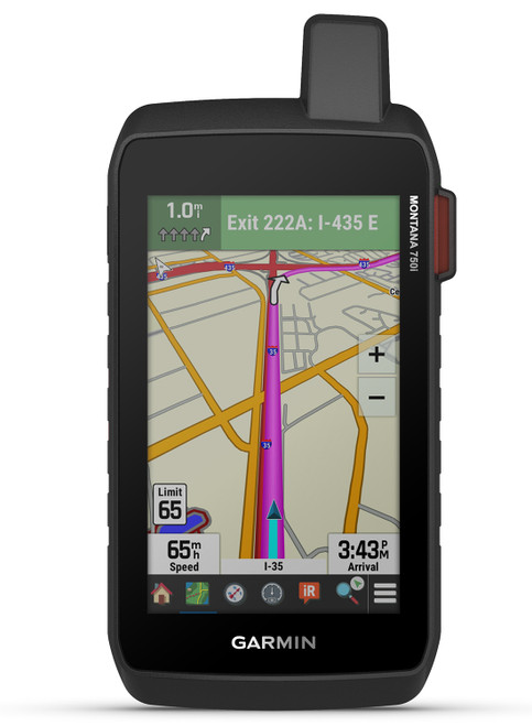 Garmin Montana 750i GPS Navigation Handheld Black Rechargeable Li-ion Bluetooth/ANT+ 8MP Camera